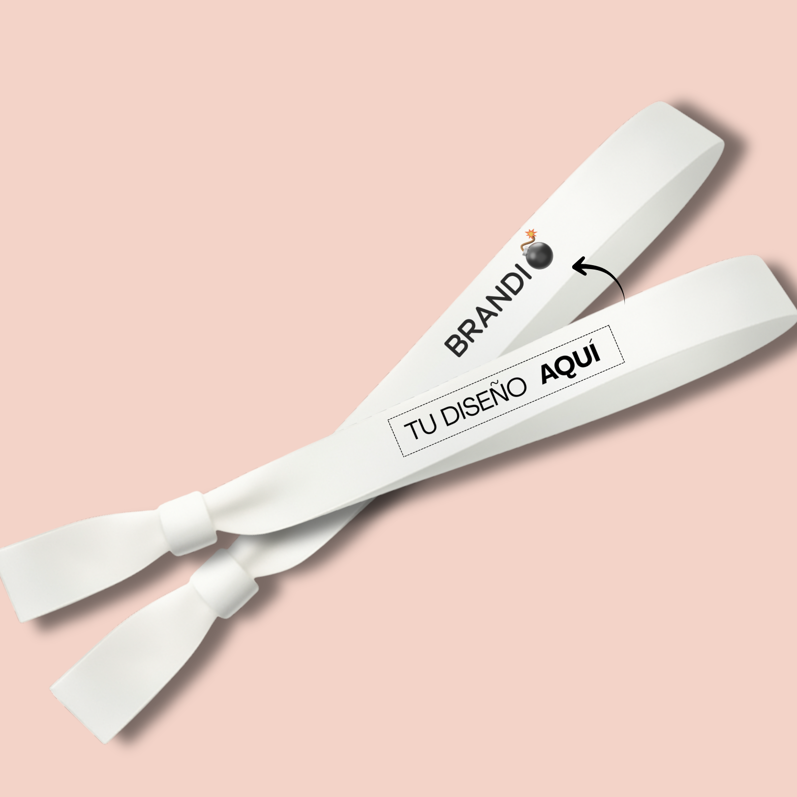 PULSERA DE TELA  PERSONALIZABLE BRANDIBOOM 